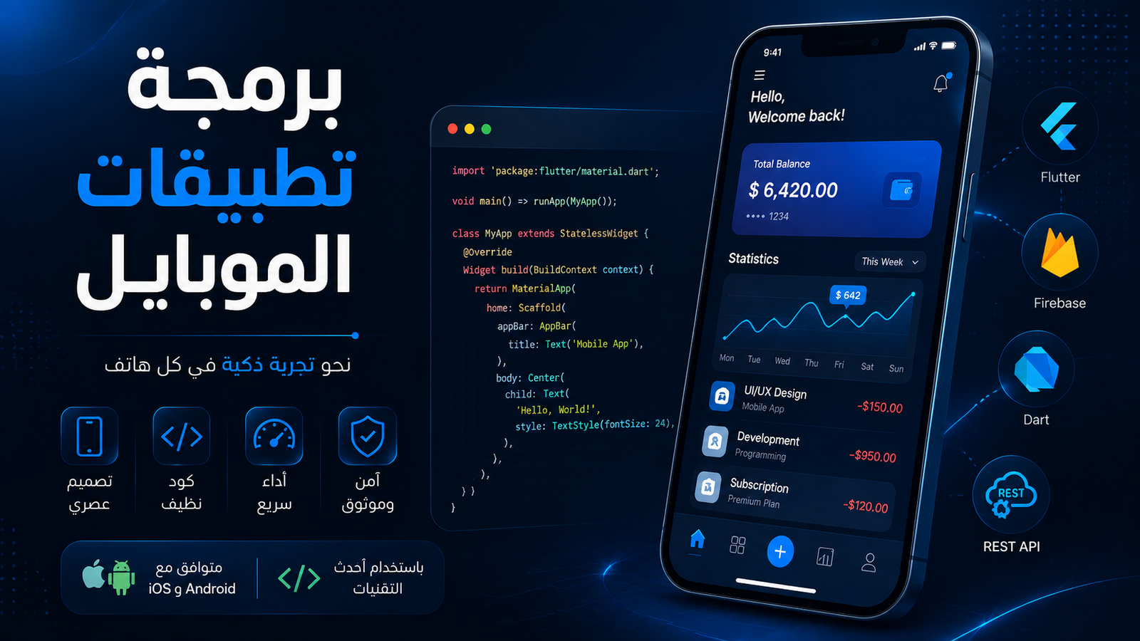 برمجة تطبيقات الموبايل من كودكو